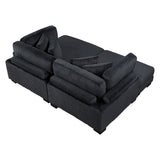 Traverse Black 2-Piece Chaise Lounge