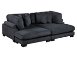 Traverse Black 2-Piece Chaise Lounge