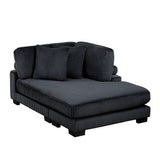 Traverse Black 2-Piece Chaise Lounge