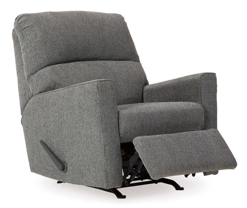 (Online Special Price) Dalhart Charcoal Rocking Motion Recliner - Ornate Home