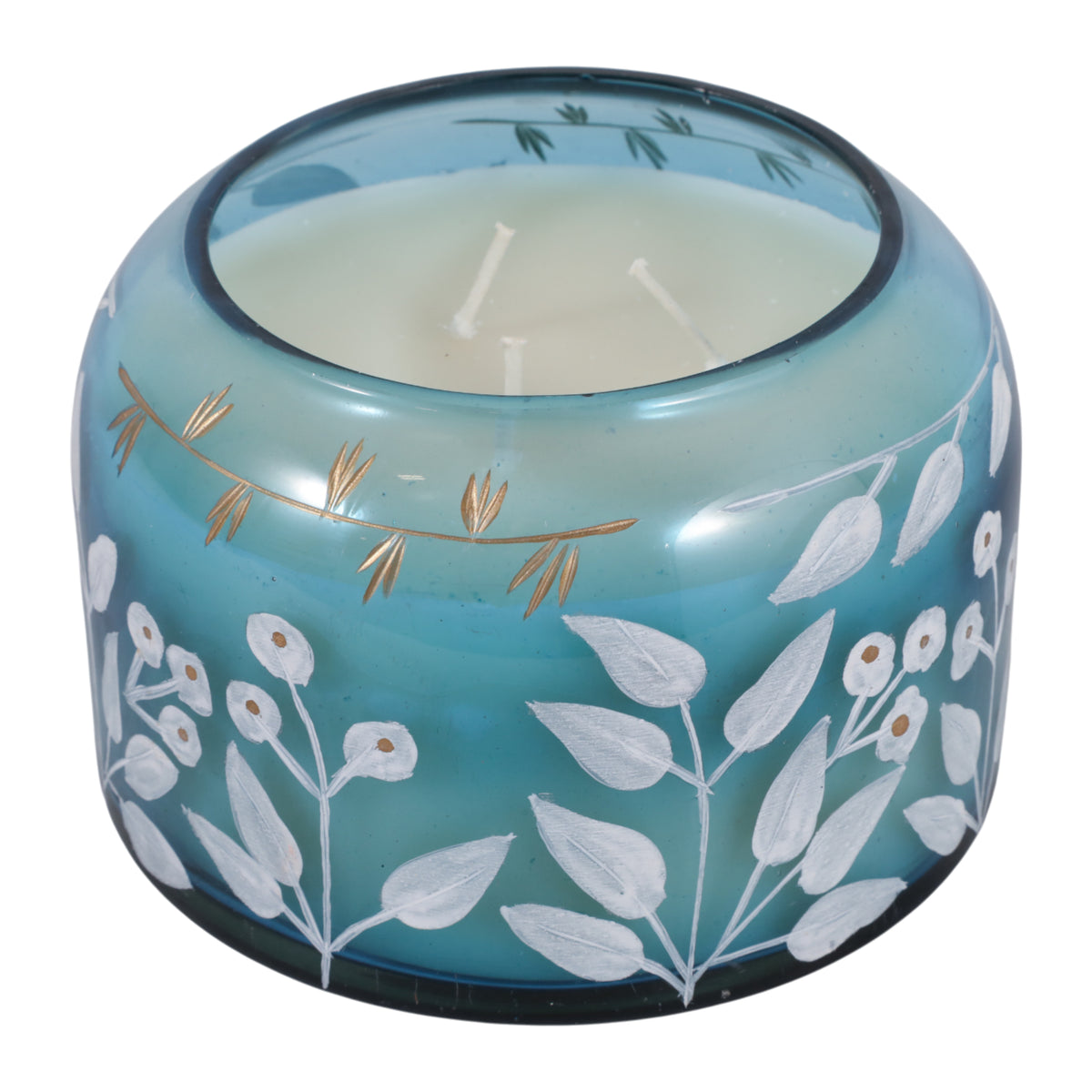 Flynnshaw Blue/Ivory 33 Oz Jasmine Candle