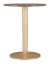 Alto Brown & Gold Bistro Table