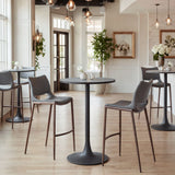 Ace Dark Gray & Walnut Barstool (Set of 2)