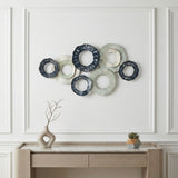 Stauffer Multicolor Open Cut Out Discs Metal Wall Decor
