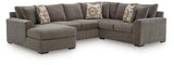 Larson Levee Espresso 3-Piece Sectional w/ LAF Chaise
