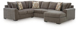Larson Levee Espresso 3-Piece Sectional w/ RAF Chaise