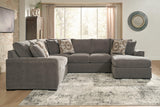 Larson Levee Espresso 3-Piece Sectional w/ RAF Chaise