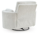 Moonrae Silver Swivel Power Glider Recliner