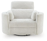 Moonrae Silver Swivel Power Glider Recliner