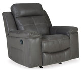 Jesolo Dark Gray Rocker Recliner - Ornate Home