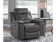 Jesolo Dark Gray Rocker Recliner - Ornate Home