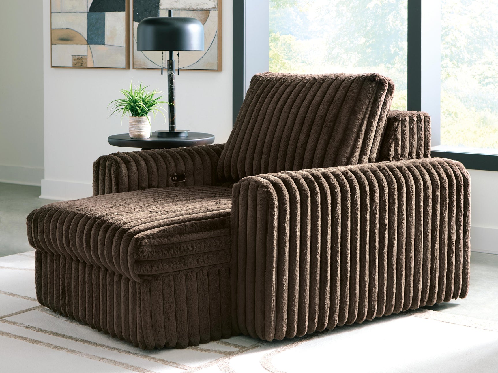 Chalmers Chocolate Power Gliding Chaise
