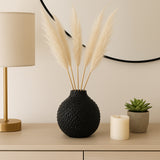 Sargent Black Gloss Spiked Ceramic Vase