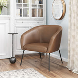 Quinten Vintage Brown Accent Chair