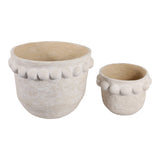 Castonburn White Planters (Set of 2)