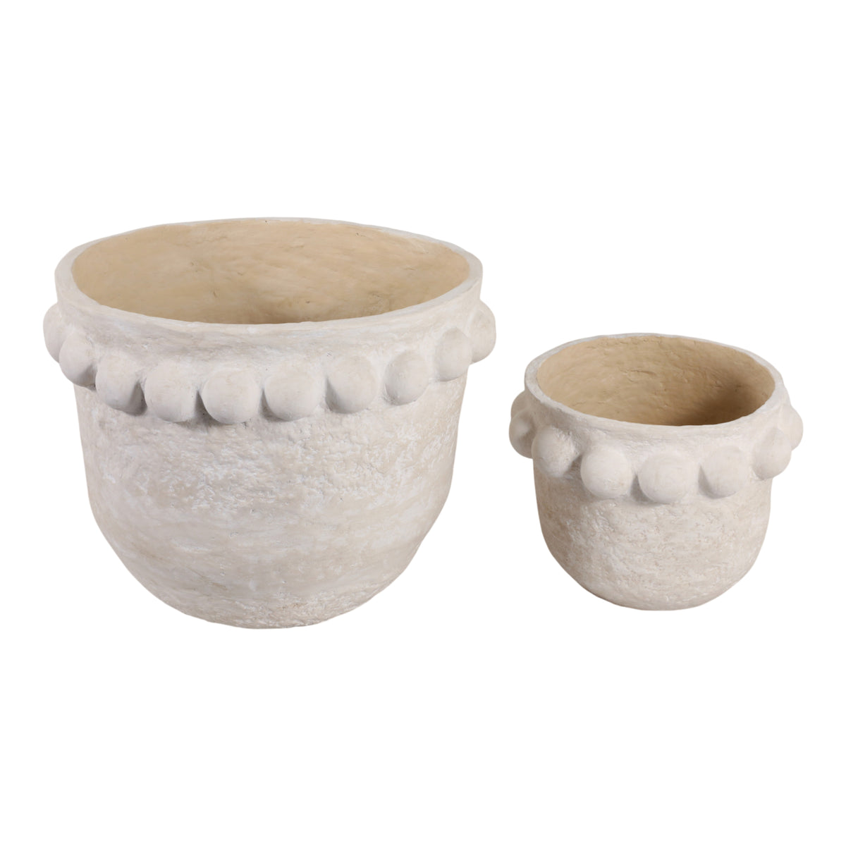 Castonburn White Planters (Set of 2)