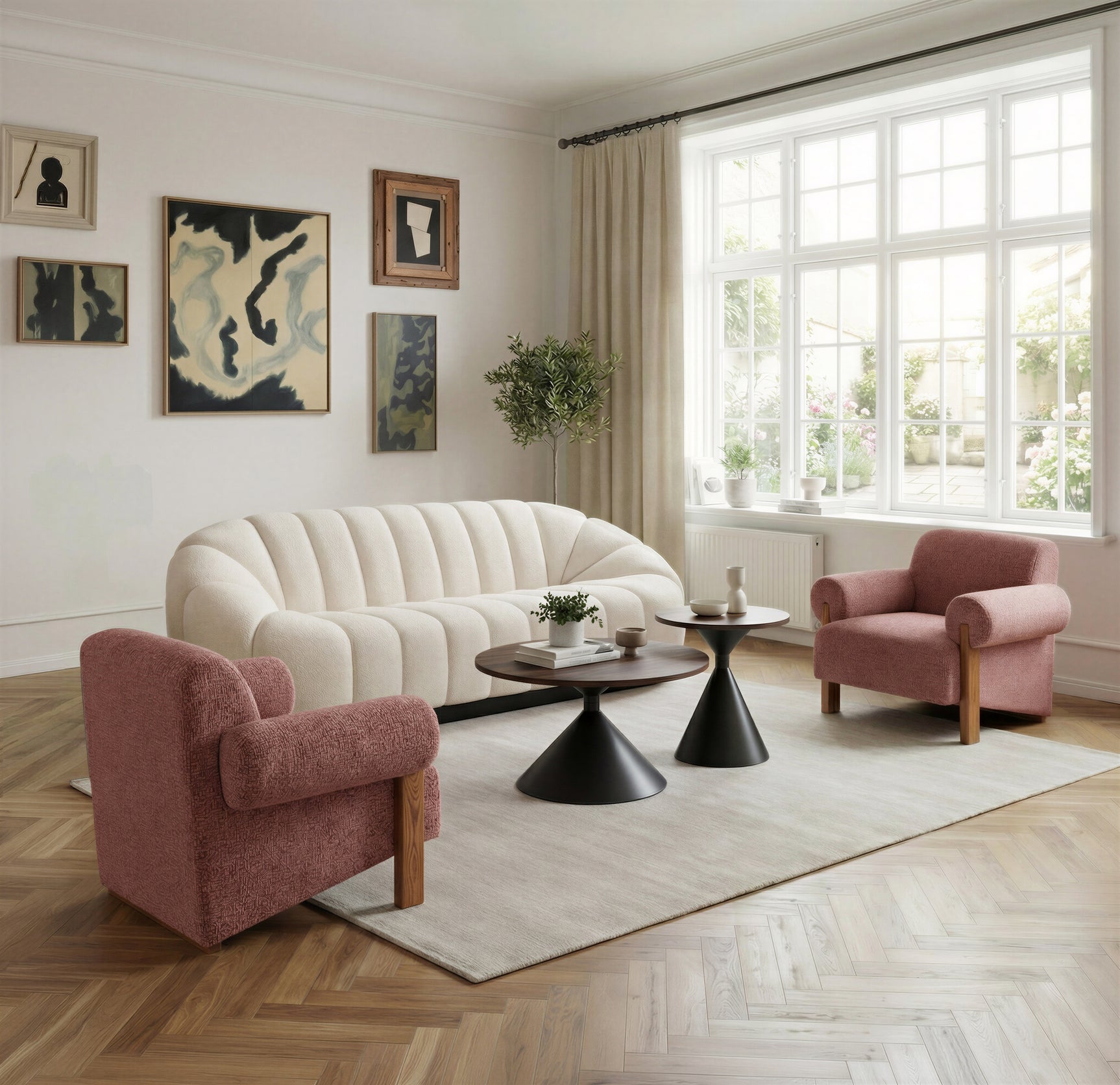 Bhutan Cream Sofa