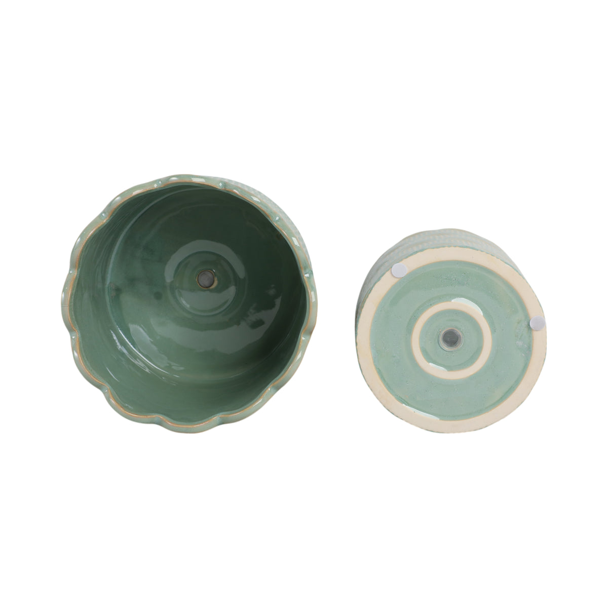 Morganwind Sage Green Arch Planters (Set of 2)
