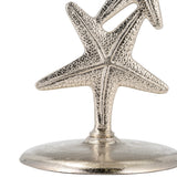 Newburg Silver Metal Starfish Side Table