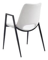 Desi White Dining Chair (Set of 2)