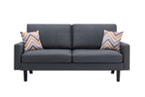 Bahamas Dark Gray 70"W Linen Sofa