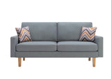 Bahamas Gray 70"W Linen Sofa