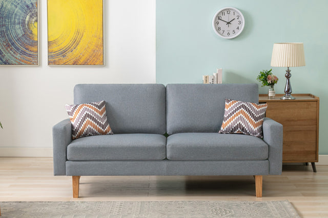 Bahamas Gray 70"W Linen Sofa