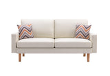Bahamas Beige 70"W Linen Sofa