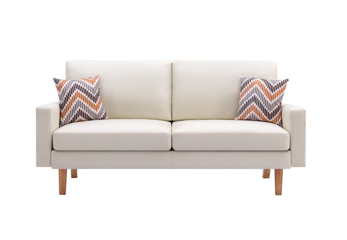 Bahamas Beige 70"W Linen Sofa