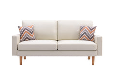 Bahamas Beige 70"W Linen Sofa