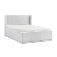 Carmel White Queen Platform Bed