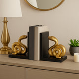 Pageholm Black/Gold Bookends (Set of 2)