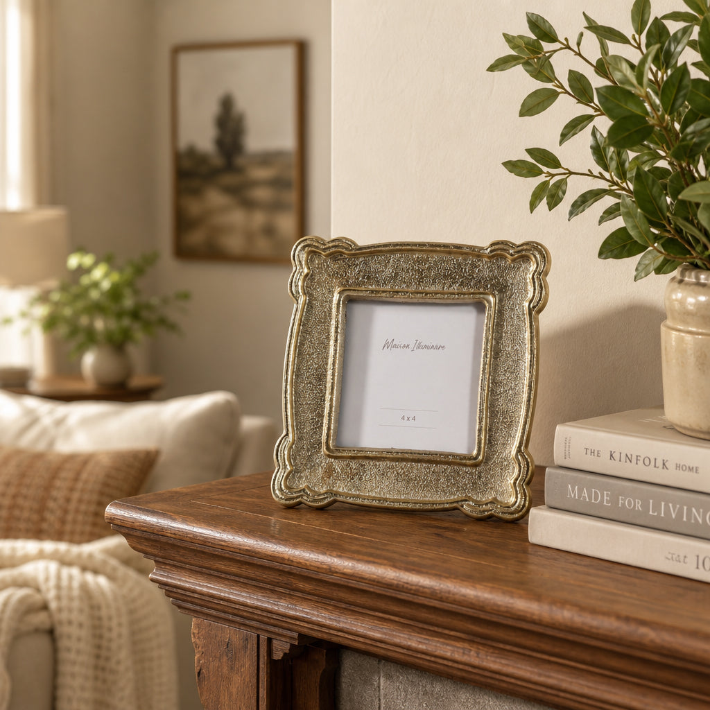 Oakdale Gold Small Metal Photo Frame