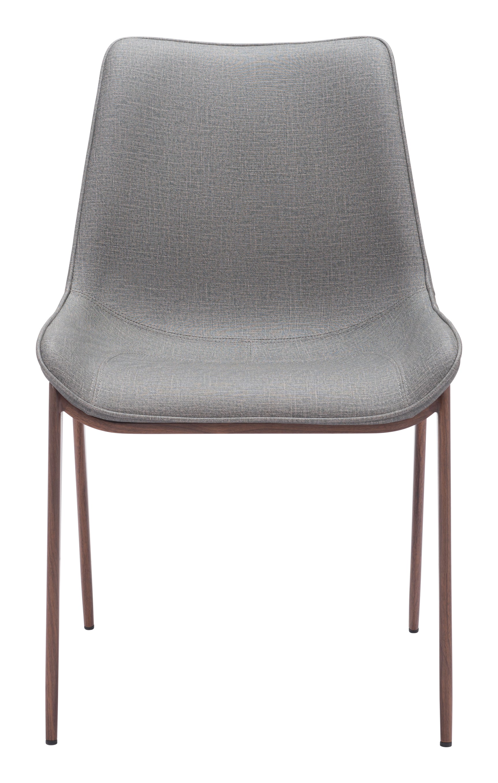 Magnus Slate Gray & Walnut Dining Chair (Set of 2)