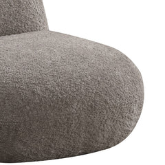 Weston Brown 21.5"W Chenille Deer-Shaped Kids Chair