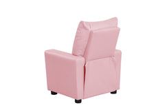 Perline Pink 23"W PU Leather Kids Recliner