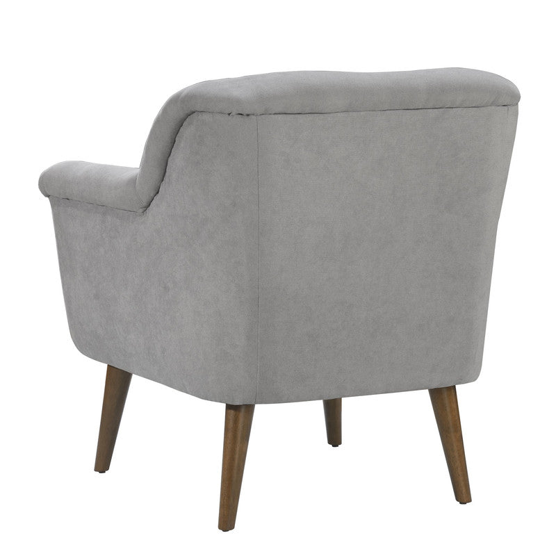 Shelby Steel Gray 31.5"W Woven Fabric Oversized Armchair