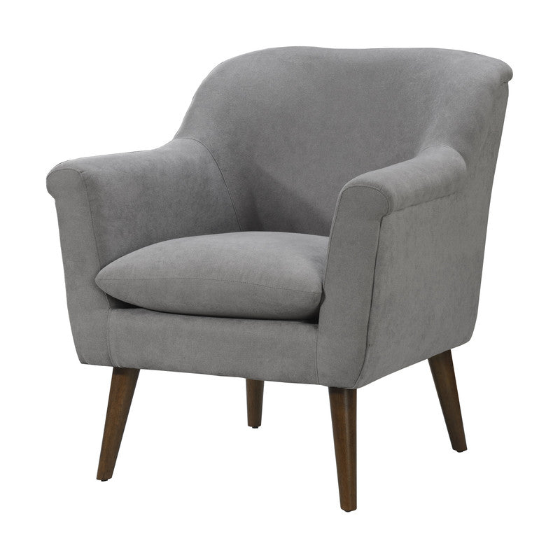 Shelby Steel Gray 31.5"W Woven Fabric Oversized Armchair