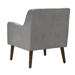 Ryder Steel Gray 25"W Woven Fabric Tufted Armchair