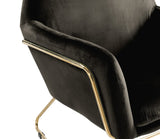Keira Black 29.5"W Velvet Accent Chair
