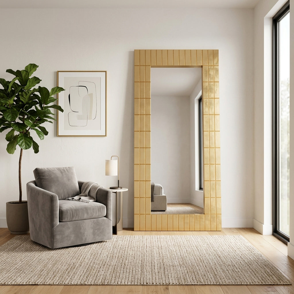 Scott Bar Gold Bars Rectangular Mirror