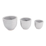 Hayfordway White Terracotta Planter Pots (Set of 3)