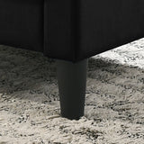 Hale Black 27.5"W Velvet Accent Armchair