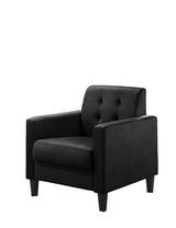 Hale Black 27.5"W Velvet Accent Armchair