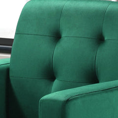 Hale Green 27.5"W Velvet Accent Armchair