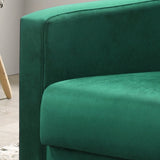 Hale Green 27.5"W Velvet Accent Armchair
