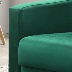 Hale Green 27.5"W Velvet Accent Armchair