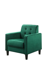 Hale Green 27.5"W Velvet Accent Armchair