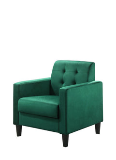 Hale Green 27.5"W Velvet Accent Armchair