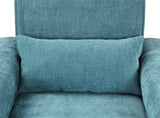 Valentina Blue 38.5"W Chenille Chair